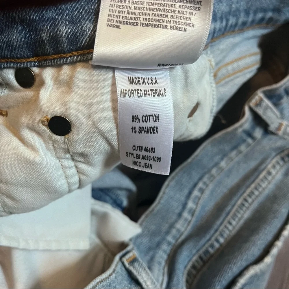 AGOLDE Nico High Rise Slim Jeans In Color Embark Size 31